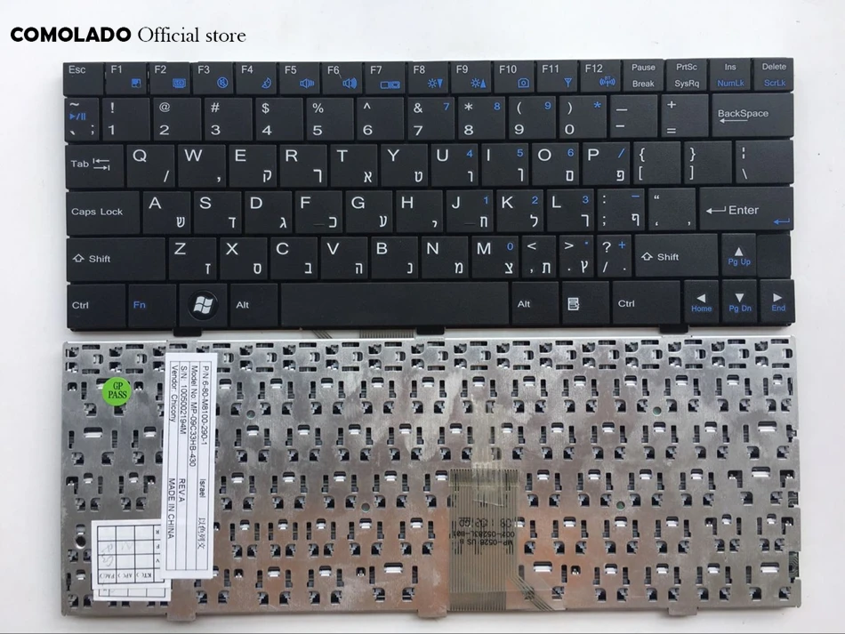 Laptop Keyboard for CLEVO MP-12R76D0-430 6-80-W5470-070-1 Germany GR with Black Frame
