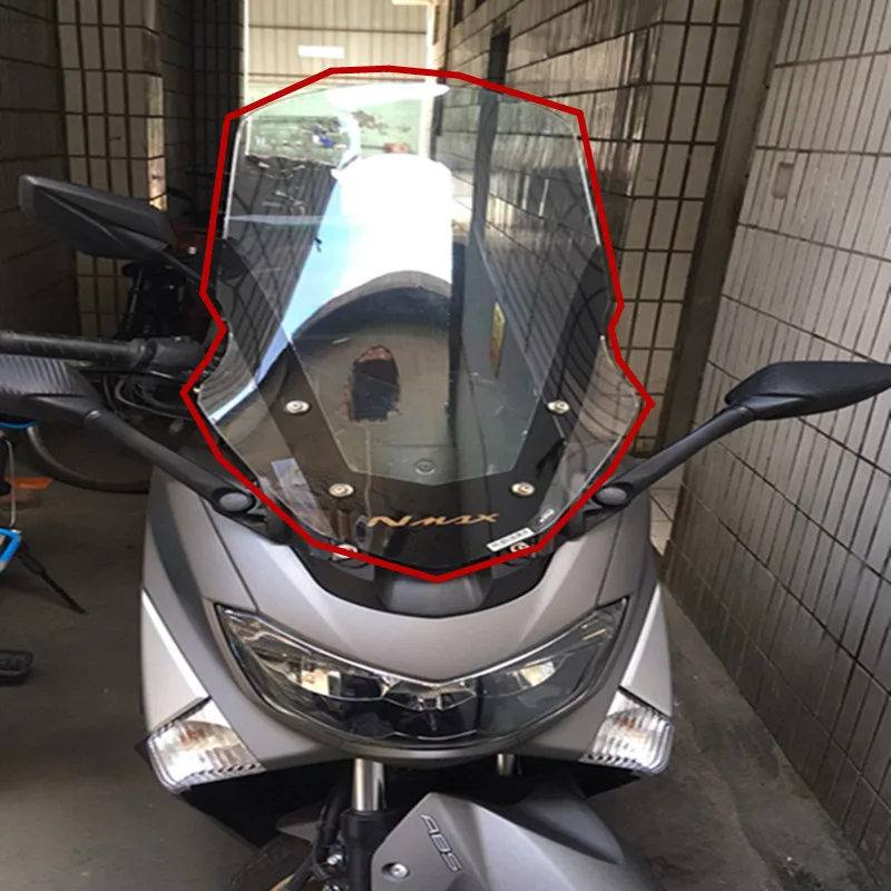 Изменение мотоцикл лобовое стекло ветрового коричневый ветер защитный отражатель для Yamaha NMAX155 NMAX 155 nmax 150