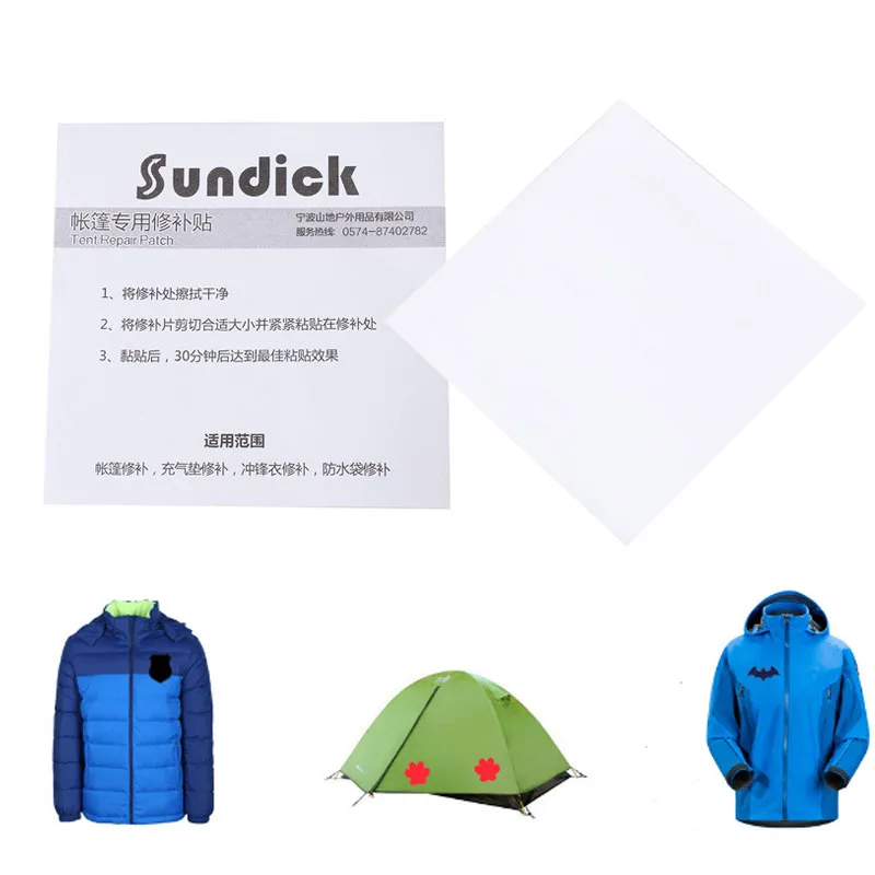 

Transparent Waterproof Self Adhesive Nylon Sticker Cloth Patches Outdoor Tent Jacket Repair Tape Patch for Camping Travel