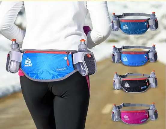 AONIJIE Running Hydration Belts Bottle Holder Belt Reflective Running Water Belt Fanny Pack Men Women Waist Packs