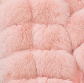 ZADORIN нового дизайна, выполненная в технике пэчворк из пушистого искусственного меха жилет Для женщин короткий рукав пальто с искусственным мехом; куртка размера плюс На зимнем меху Gilet Veste - Цвет: Light pink