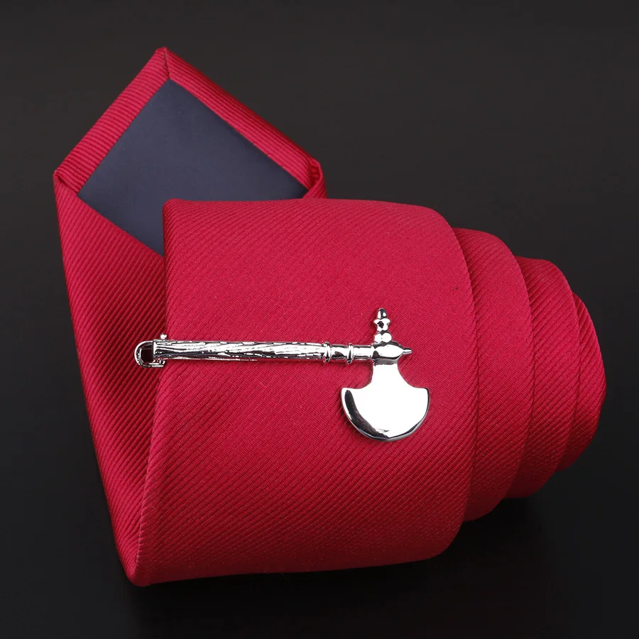 Metal Tie Designer Metal Pen Shape Tie Clips Clasp Pin Classic Mens Tie