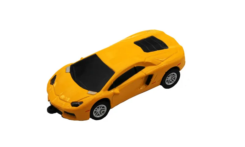 SHANDIAN Ferrari, спортивный автомобиль, USB флеш-накопитель, 4 ГБ, 8 ГБ, 16 ГБ, 32 ГБ, 64 ГБ, автомобильный u-диск, металлическая ручка, полный объем, мультфильм
