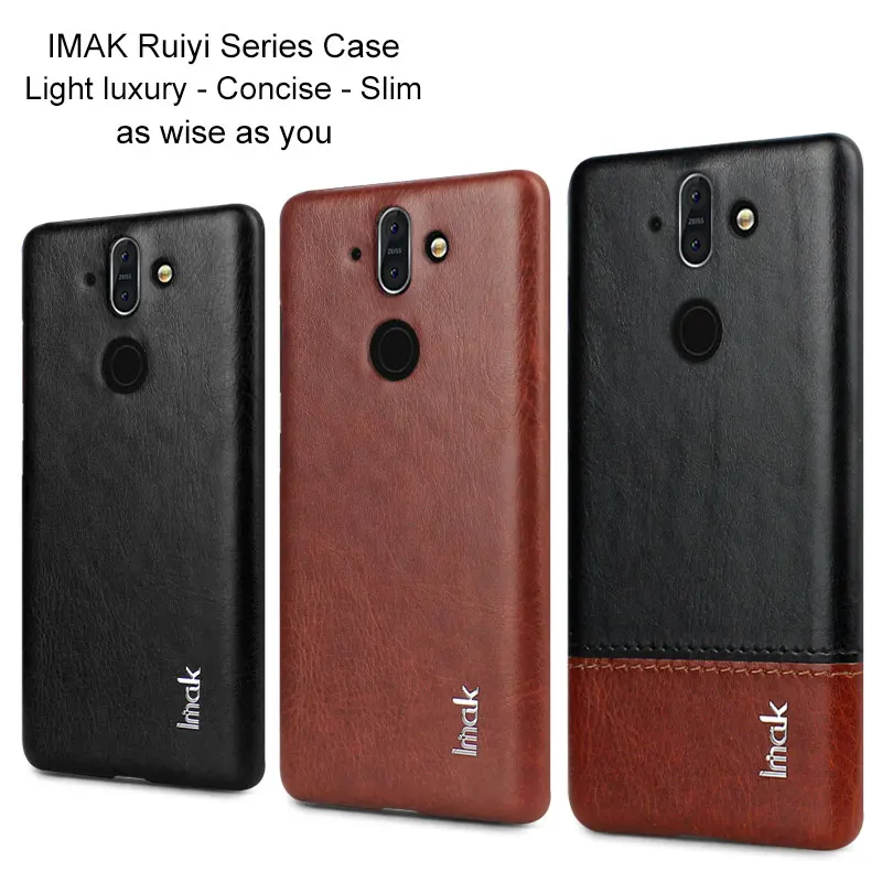 Роскошные чехлы Imak Ruiyi для Nokia 8 Sirocco тонкая задняя крышка телефона жесткий