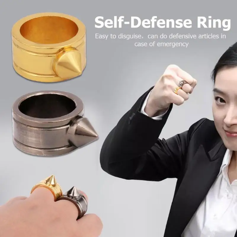 Creative Cool Brass Knuckles Zinc Alloy Self Defense Escape Ring Anti Wolf Protective Equipment Outdoor Personal Punk Rings Gift Lifeline Aliexpress