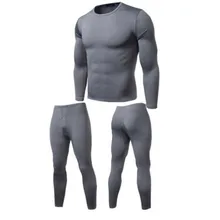 Brand New Mens Winter Ultra-Zachte Fleece Gevoerde Thermische Strakke Lange Mouwen Top Bottom Lange Onderbroek Ondergoed Man pyjama Set L-XXL