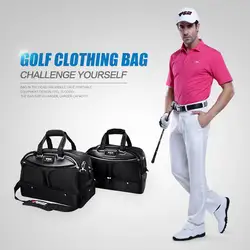 Pgm гольф Костюмы сумки обувь сумка с двойной подкладкой Мужская одежда для гольфа сумка большая Ёмкость водонепроницаемая сумка сумки