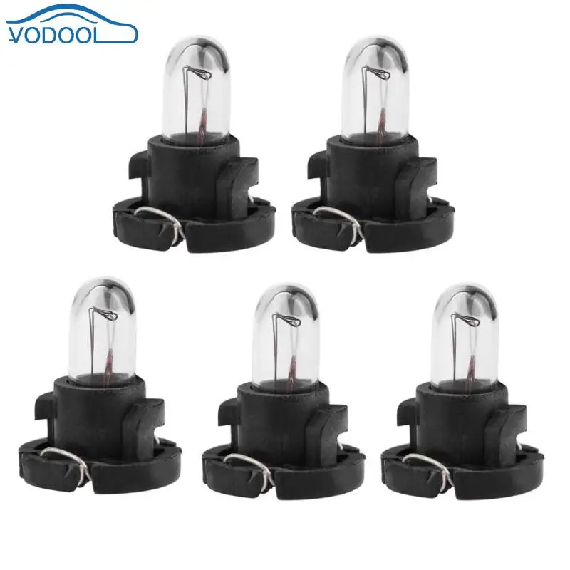 Лампы VODOOL для приборной панели автомобиля 5 шт. T4 12 В Mazda Mitsubishi Audi Honda Toyota
