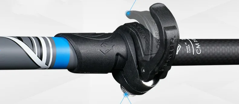 Fibra de Carbono Lidar com Curva Caminhadas ao ar Alça Caminhadas Pólo Bengala Livre Retrátil Portátil Turnê Montanhismo Vara t 10 Cheap Bengalas