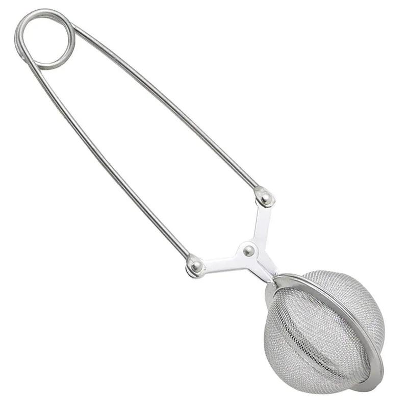 

Snap Ball Tea Strainer with Stainless Steel Handle Tea Mesh Ball Filter Stable Strainer Strong Tea Infuser for Loose Leaf Tea