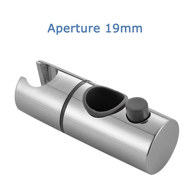 LanLan сменный ABS хромированный держатель для душа головной ползунок регулируемый кронштейн держатель для душевой головки ползунок аксессуары для ванной комнаты - Цвет: Aperture 19mm