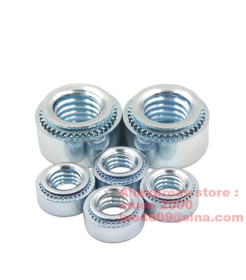 

Plated M2 M2.5 m3 m4 m5 m6 m8 m10 PEM Self-Clinching pressured Nuts Pressure riveting nut thin carbon steel board plate fastener