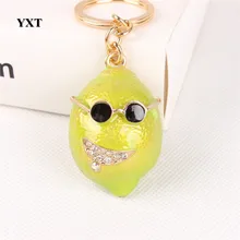 Креативный зеленый лимонный принц прекрасный кристалл подвеска кошелек сумка автомобильный брелок для ключей вечерние подарки на свадьбу коллекция