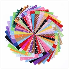 Shuanshuo מודפס דפוס Felt בד 1 מ"מ עובי פוליאסטר בד DIY תפירת בובות עיצוב הבית 80 יח'\חבילה 15x15 cm(China)
