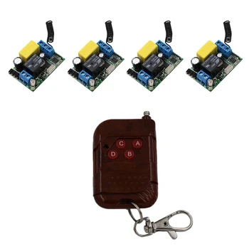

220V Wireless Remote Control Switch Electric Door Rolling Gate Curtain Remote Control Switch and Receivers 315mhz/433mhz