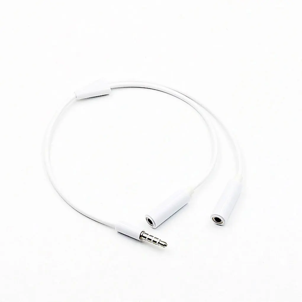 

3.5mm Earphone Audio Splitter Headset Adapter Cable Y Splitter Audio Cable 1 Male Jack To 2 Dual Female