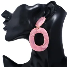 

2018 New Designer Earrings for Women Tortoiseshell Brincos Square Drop Earrings For Women Elegant Jewelry pendientes oorbellen