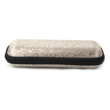 

EVA Glasses Box Zipper Stripe Unisex Sunglasses Protection Case Portable Containers Color Random Delivery