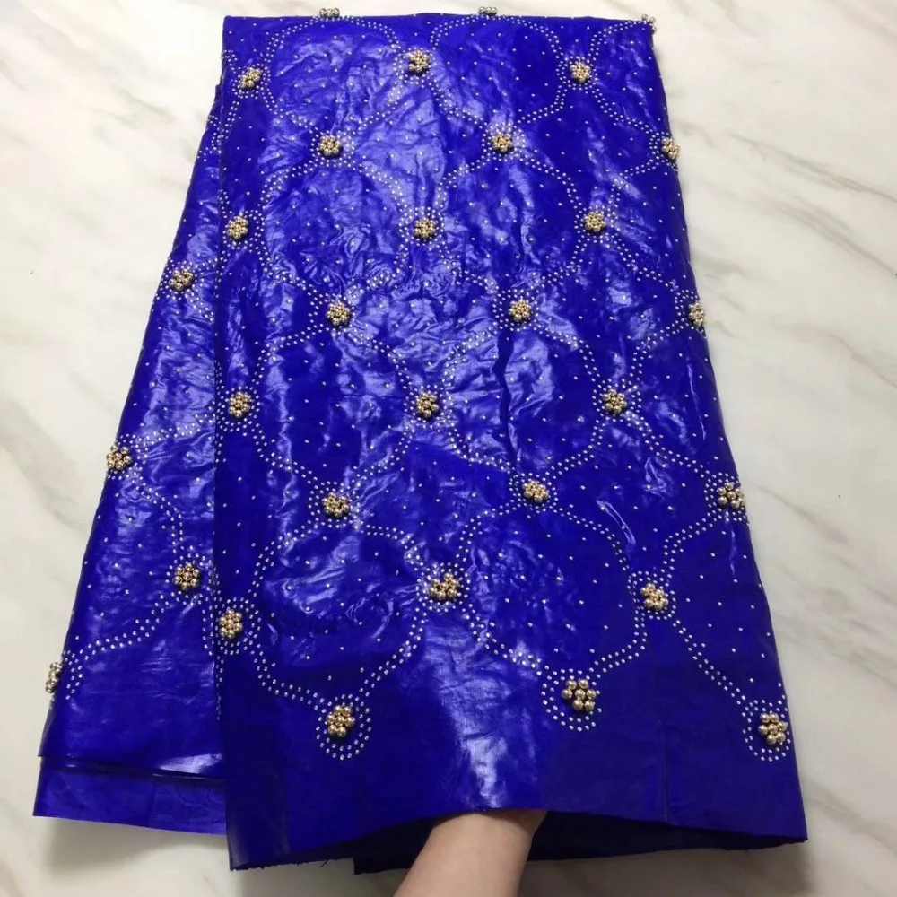 

Latest Jacquard Nigerian Lace Fabrics With Stone High Quality African Lace Fabric for Bride Pearls French Lace Fabric B38112906S