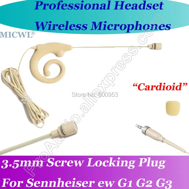 Профессиональная гарнитура MICWL кардиоидный микрофон для Sennheiser G1 G2 G3 беспроводной
