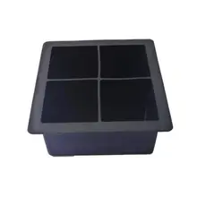 Форма для льда, черный большой размер, большой силиконовый кубик льда, квадратная форма, силиконовая форма льда, форма для ванны, лотки FDA