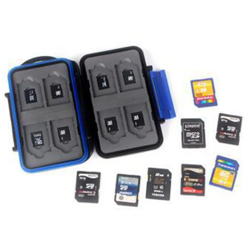 SD TF CF Memory Card Storage Case Box Protect Waterproof Anti shock