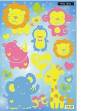 Креативные светящиеся милые Мультяшные сиденья для унитаза/наклейки для детской спальни декоративные наклейки на стену съемный красочный Пастер