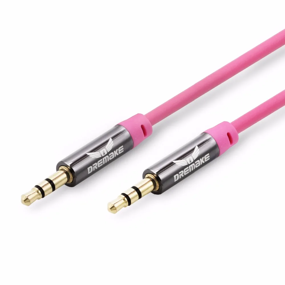 DREMAKE Jack 3.5mm Gold Plated Stereo Aux Cable Male to Male Audio Extension Cable 3FT 6FT 10FT 15FT for Speaker Headphone Car