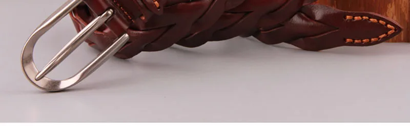 FAJARINA Ladies Fashion Design Pure Cow Skin Leather Belt Retro Styles Weave All-match Manual Cowhide Belts for Women N17FJ225 ladies belt