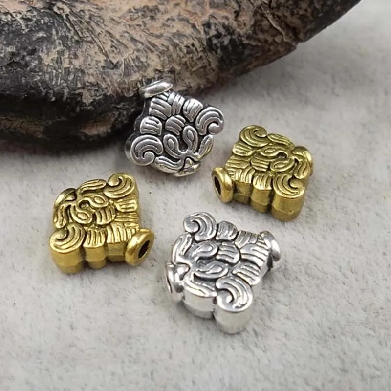 

20pcs/lot Fashion Gold Silver Zinc Alloy Cloud Spacer Beads 16x15x6mm Buddha Lucky Charms Beads Women DIY Jewelry Make Bracelets