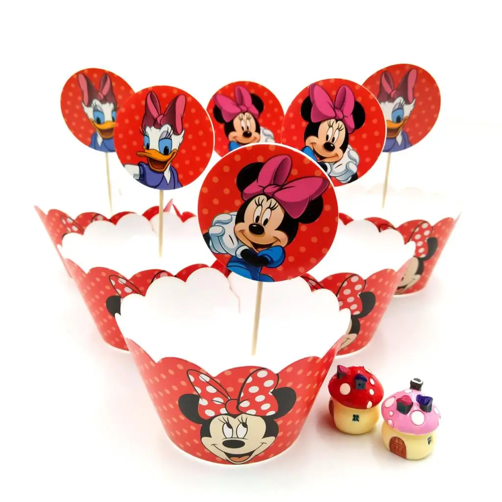 24pcs Disney Baby Shower Kids Favors Mickey Mouse Decoration