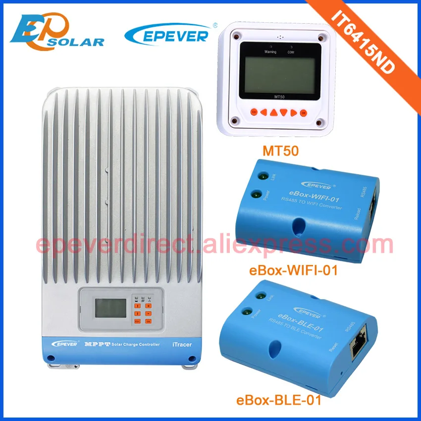 

mppt Solar panel charge controller 60A 60amp IT6415ND with the function of BLE and wifi white color MT5012v 24v 36v 48v