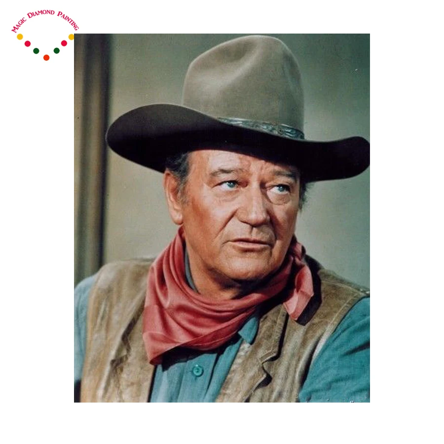 5D Diy diamond painting Cowboy John Wayne crystal Painting diamonds