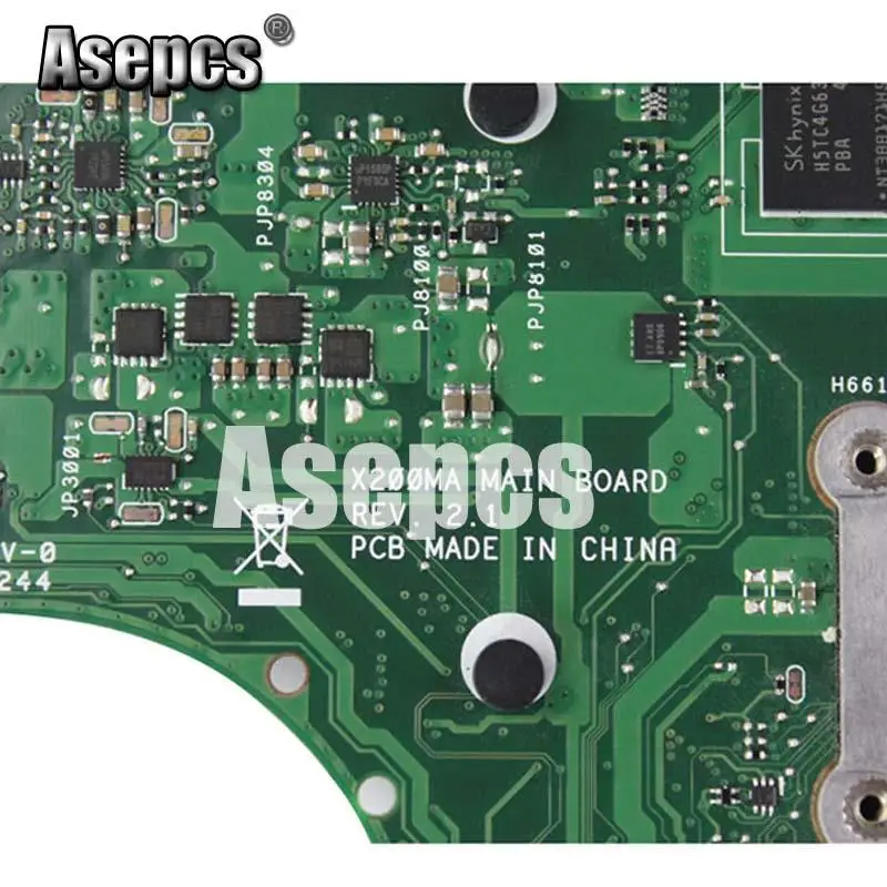 Asepcs X200MA материнская плата для ноутбука For Asus F200M F200MA тестовая оригинальная 2G RAM