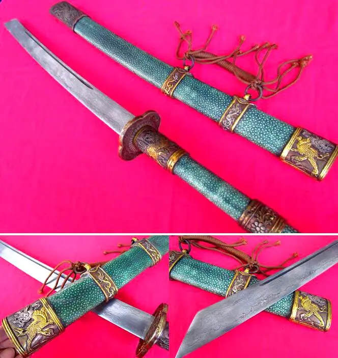Handmade WuShu Broadsword Chinese KungFu Long Sword Da Dao*Folded Steel