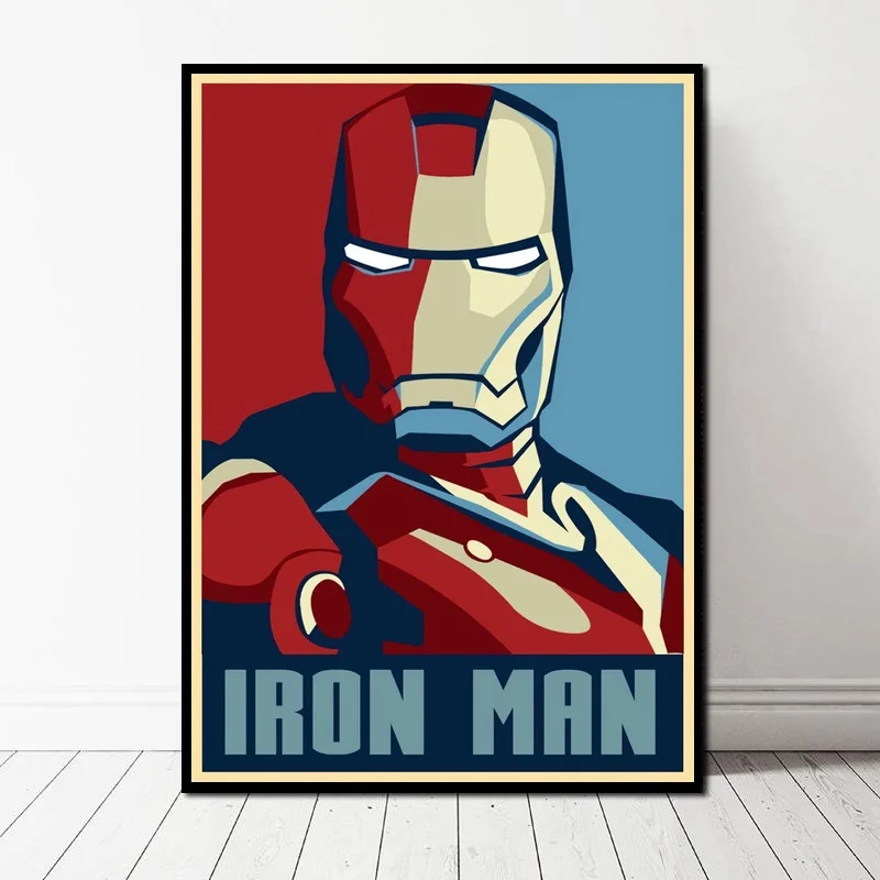 

Iron Man Superheroes Movie Canvas Art Print Wall Pictures for Living Room No Frame