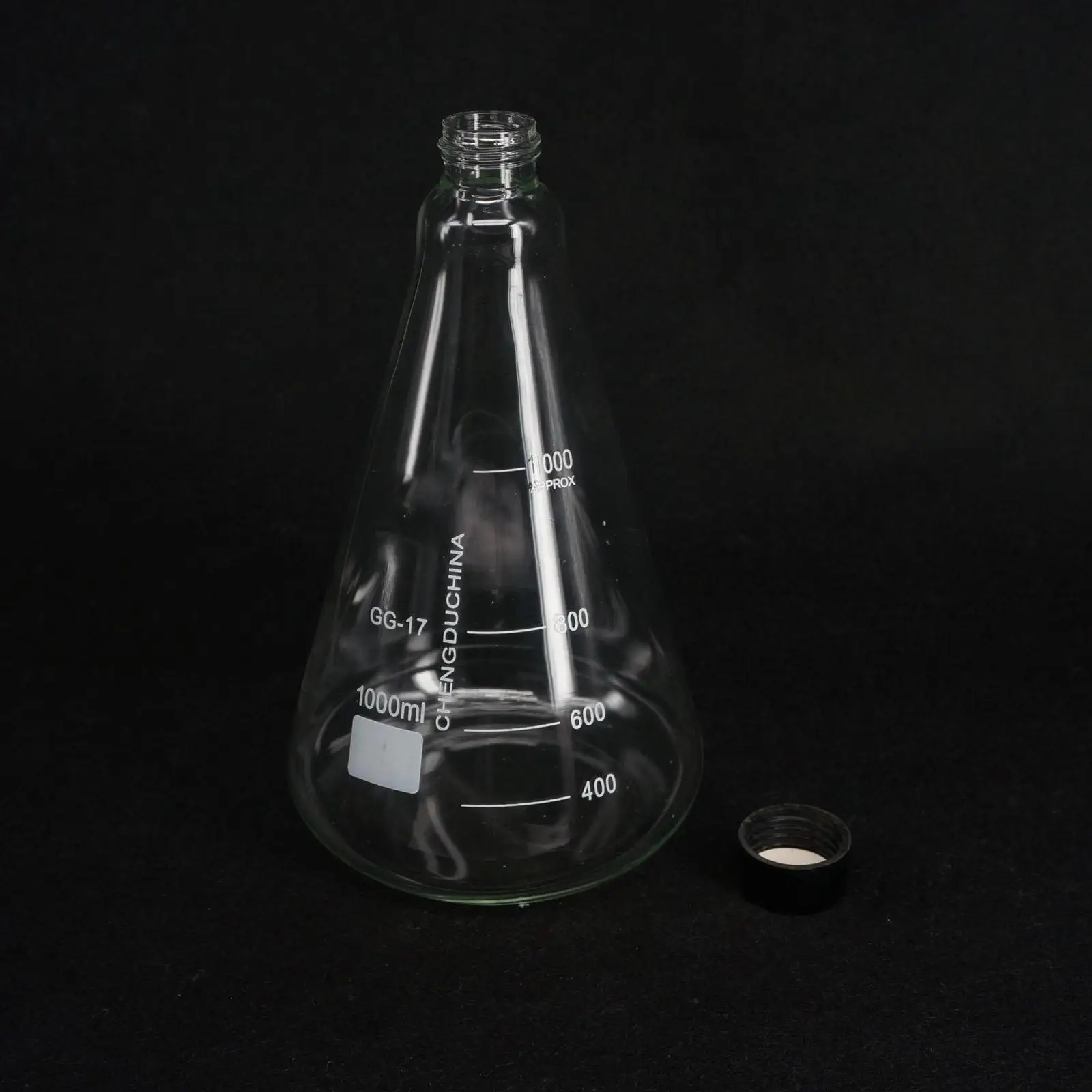 Borosilicon Glass 1000ml Conical Erlenmeyer Narrow Mouth Screw Cap Flask Lab Glassware | Канцтовары для офиса и дома