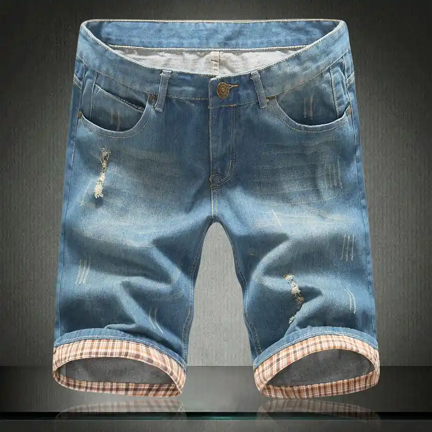 men's polo denim shorts