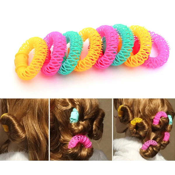 Симпатичные пончики формы волос ролик локон аксессуар случайный цвет HY99 JA11