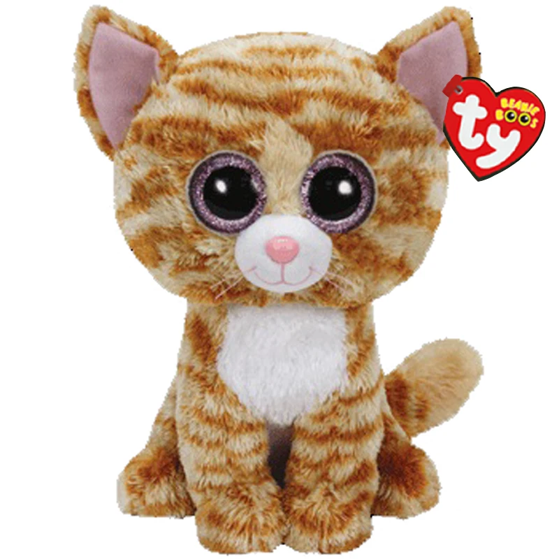 Плюшевая игрушка Ty Cat кукла набивное животное 15 см|Мягкие игрушки животные| |