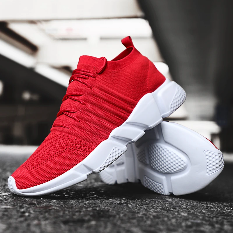 New Flying Weave Super Light font b Men s b font Running font b Shoe b