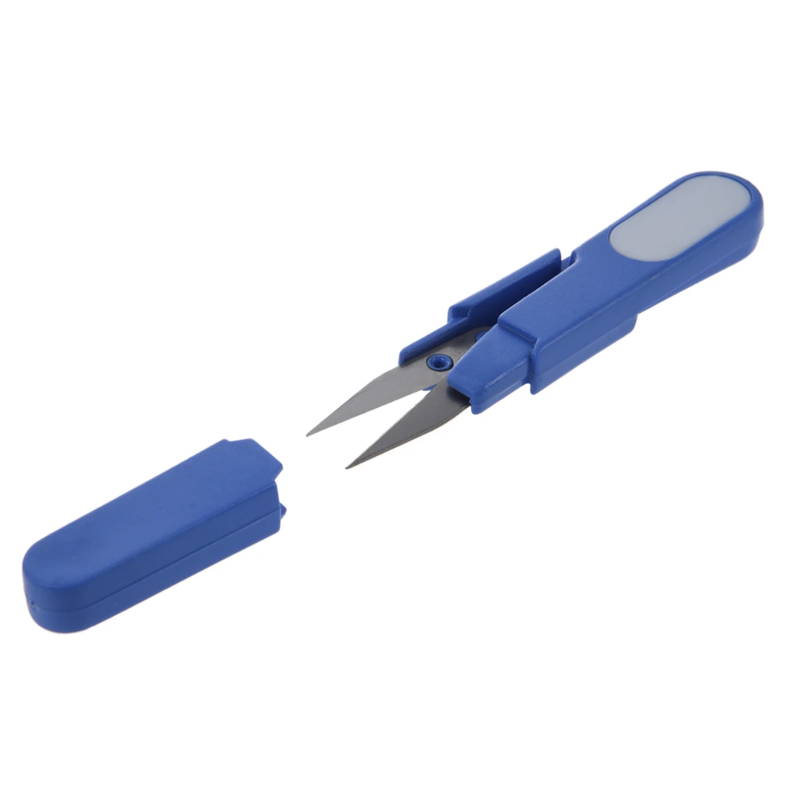 Металлические лезвия пластиковые ручки крест иглы/ножницы для лески/резак с крышкой