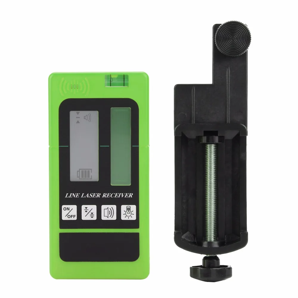 

Digital Dual LCD Pulsing Green/Red Beam Laser Receiver Outdoors Measuring Tool -10~50 Degree s