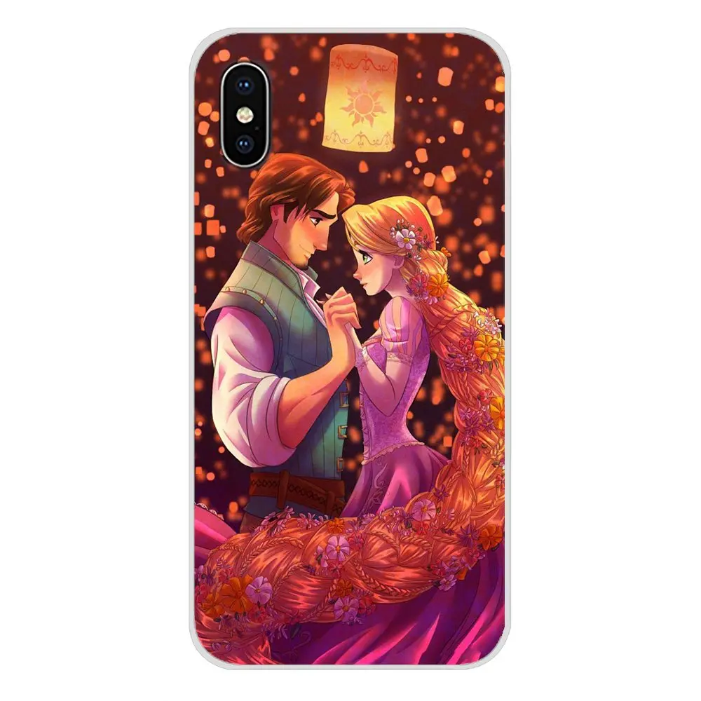 Спутанные Флинн Рапунцель Ruff ryers длинные волосы для Apple IPhone X XR XS MAX 4 4s 5 5S 5C SE 6 6 S 7 8 Plus ipod touch 5 6 мягкий чехол