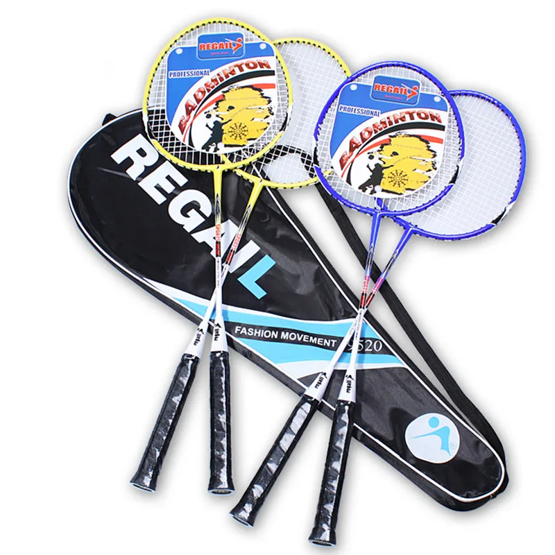 1 par de filamentos de fibra de aleación de aluminio Ultra ligero Amateur alta dureza entrenamiento bádminton raqueta con bolsa de transporte equipo deportivo 1 par de filamentos de fibra de aleación de aluminio Ultra ligero Amateur alta dureza entrenamiento bádminton raqueta con bolsa de transporte equipo deportivo