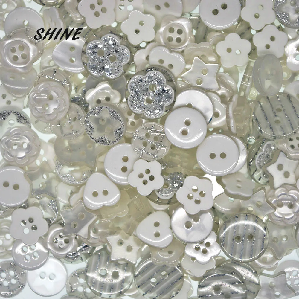 Бренд SHINE 100 шт 15-25Patterns смешанный произвольно круглая кнопка 12-15 мм для детской одежды аксессуар W20007