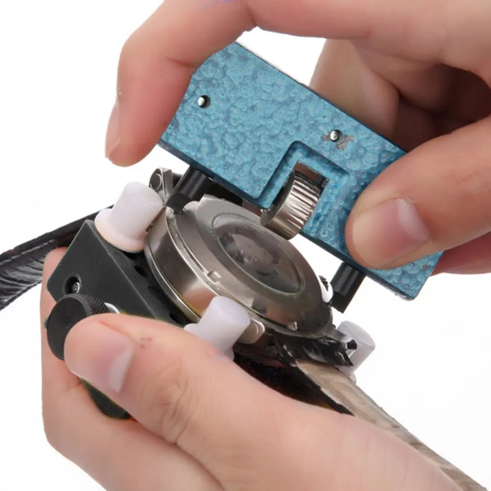 

Professional Watch Back Case Cover Opener Remover Watch Back Case Holder Anti-scratch Watch Repair Tools Anti-slip Adjustable