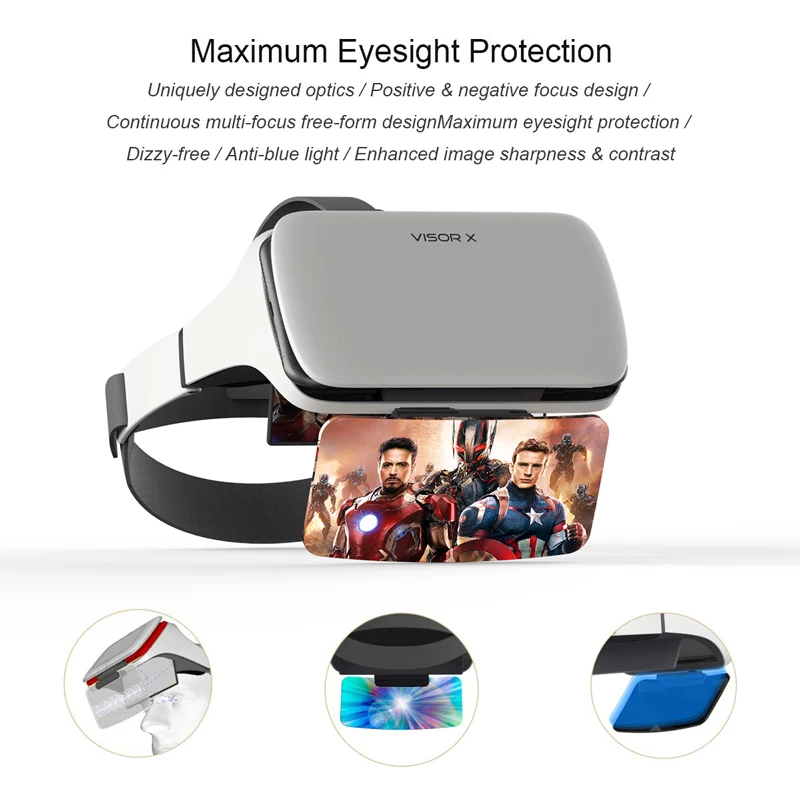 AR Box очки дополненной реальности 3D виртуальной Гарнитура для смартфонов картон|3D