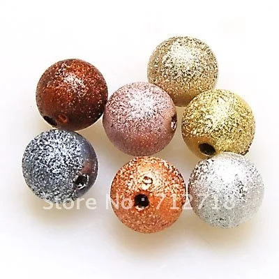 

Loose beads 6mm shimmering plastic wrinkle beads,random mixed color stardust beads sold of 2200pcs