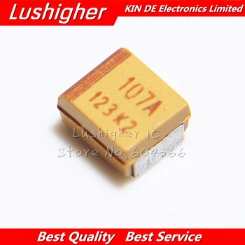 

10pcs B Case 3528 100uF 10V 107 107A SMD 10% Tantalum Capacitor TAJB107K010RNJ
